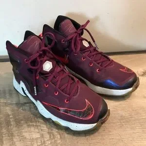 Burgundy lebron deals james shoes